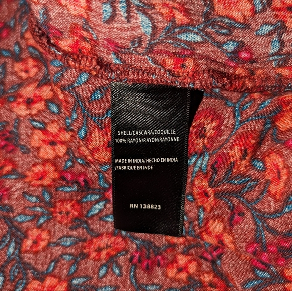 Shyanne Floral Single Shoulder Midi Dress Women's XS - Picture 8 of 8